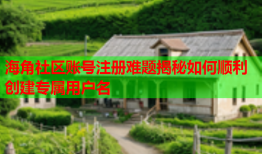 海角社区账号注册难题揭秘如何顺利创建专属用户名